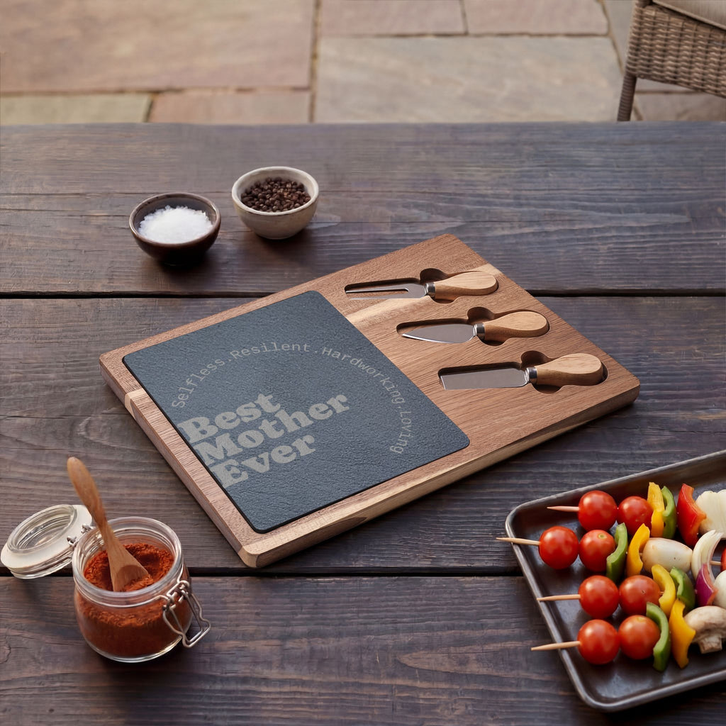 Personalized Charcuterie Board — Custom Engraved Mother’s Gift